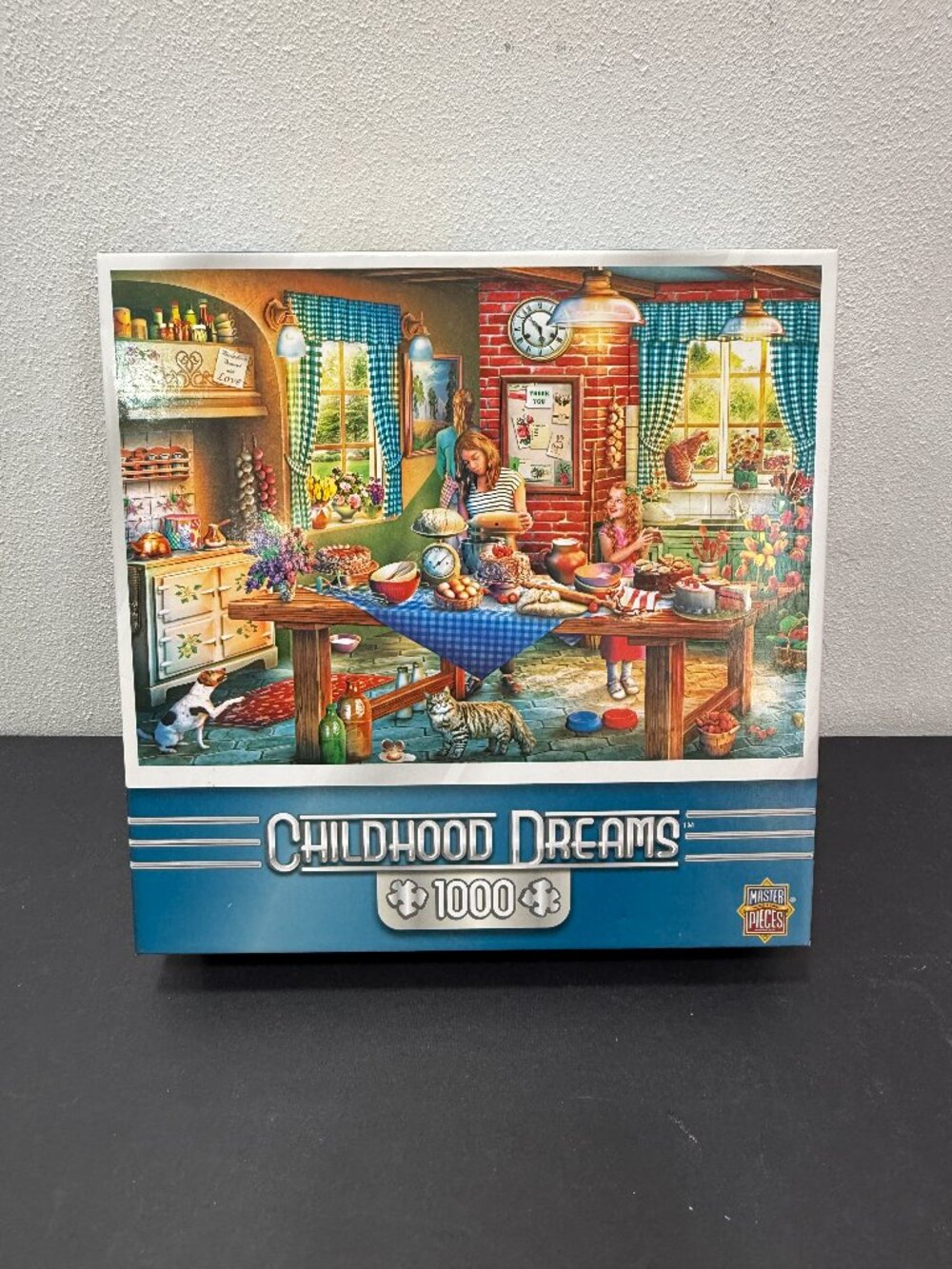 Master Pieces Childhood Dreams Baking Bread 🔴3/$25🔴1000 Pc Puzzle- NEW